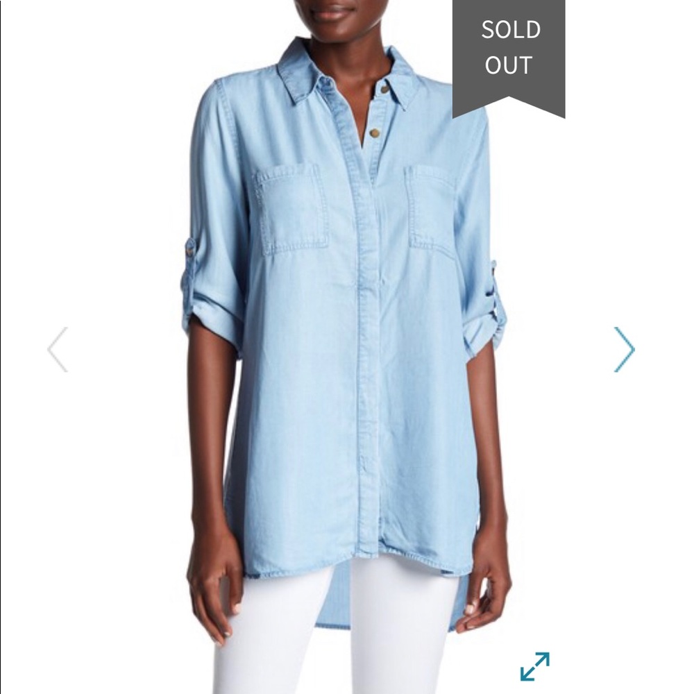 Roll Sleeve Button Down Shirt